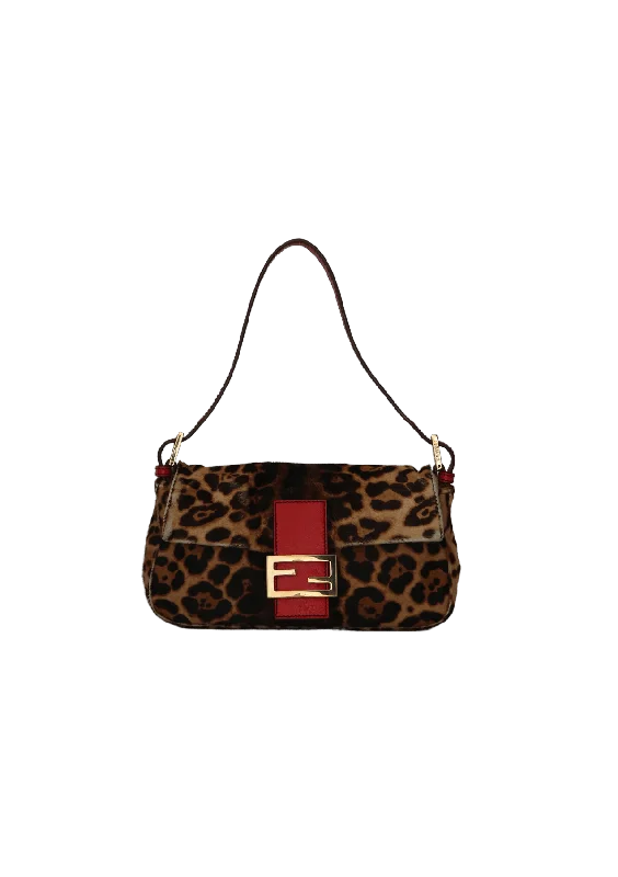 Trendy Bags For Teenage Girls LEOPARD PONYHAIR BAGUETTE Handbag Deals You'll Love