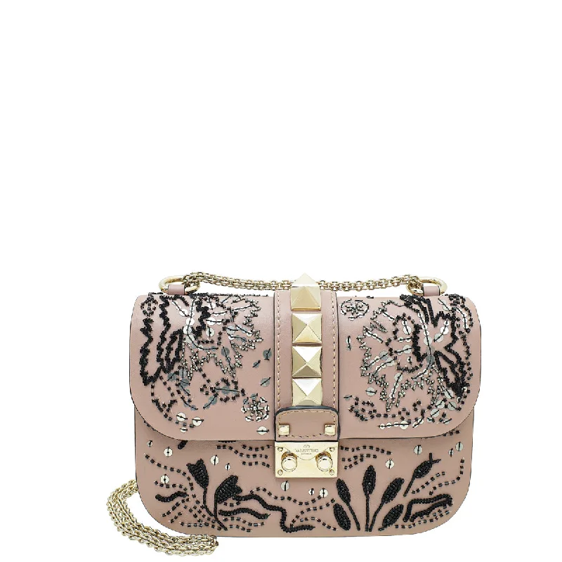 Stylish And Affordable Bags For Every Occasion Valentino Poudre Glam Lock Beads and Sequins Embellished Small Flap Bag Elegant Bags, Limited Stock Available Stylish And Affordable Bags For Every Occasion Valentino Poudre Glam Lock Beads and Sequins Embellished Small Flap Bag Elegant Bags, Limited Stock Available