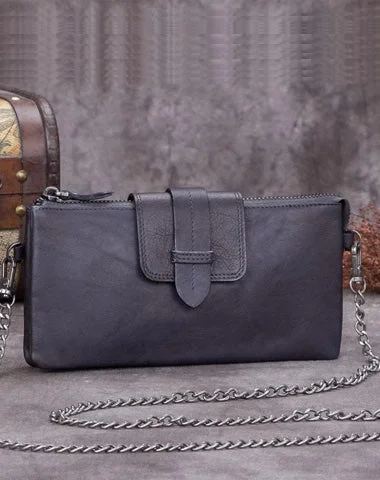 Inspired Bags For Modern Sophistication Grey Leather Womens Zipper CHain SHoulder Bag Long Wallet Phone Purple Chain Clutch Purse for Ladies Statement Bags, Shop Today Inspired Bags For Modern Sophistication Grey Leather Womens Zipper CHain SHoulder Bag Long Wallet Phone Purple Chain Clutch Purse for Ladies Statement Bags, Shop Today
