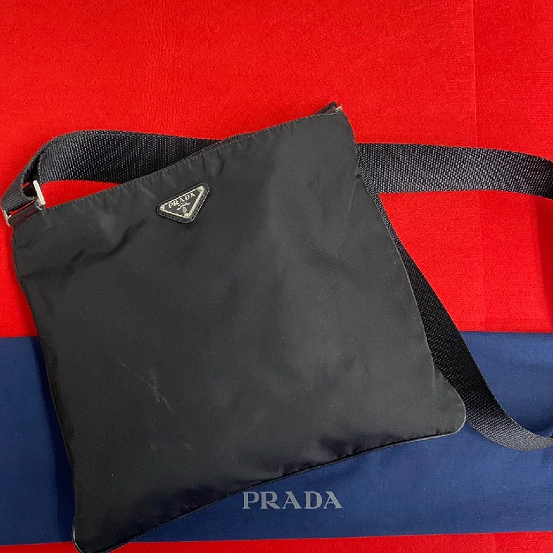 Minimalist Fashion Sale Prada Nylon Leather Shoulder Bag Black Best Bag Sale Of The Season Minimalist Fashion Sale Prada Nylon Leather Shoulder Bag Black Best Bag Sale Of The Season