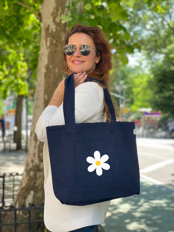Casual Fashion Midi Everything Bag - White/Yellow Daisy Fashionable Handbags, Limited-Time Deals Casual Fashion Midi Everything Bag - White/Yellow Daisy Fashionable Handbags, Limited-Time Deals