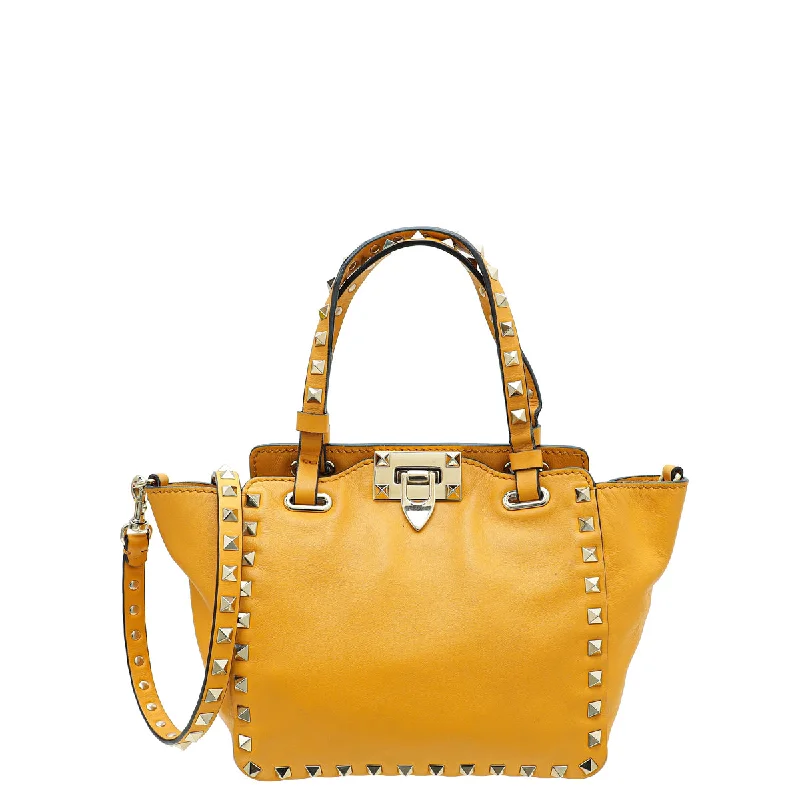 Stylish Bags With Discounts Valentino Yellow Vitello Rockstud Mini Bag Stylish Totes, Special Discounts Stylish Bags With Discounts Valentino Yellow Vitello Rockstud Mini Bag Stylish Totes, Special Discounts