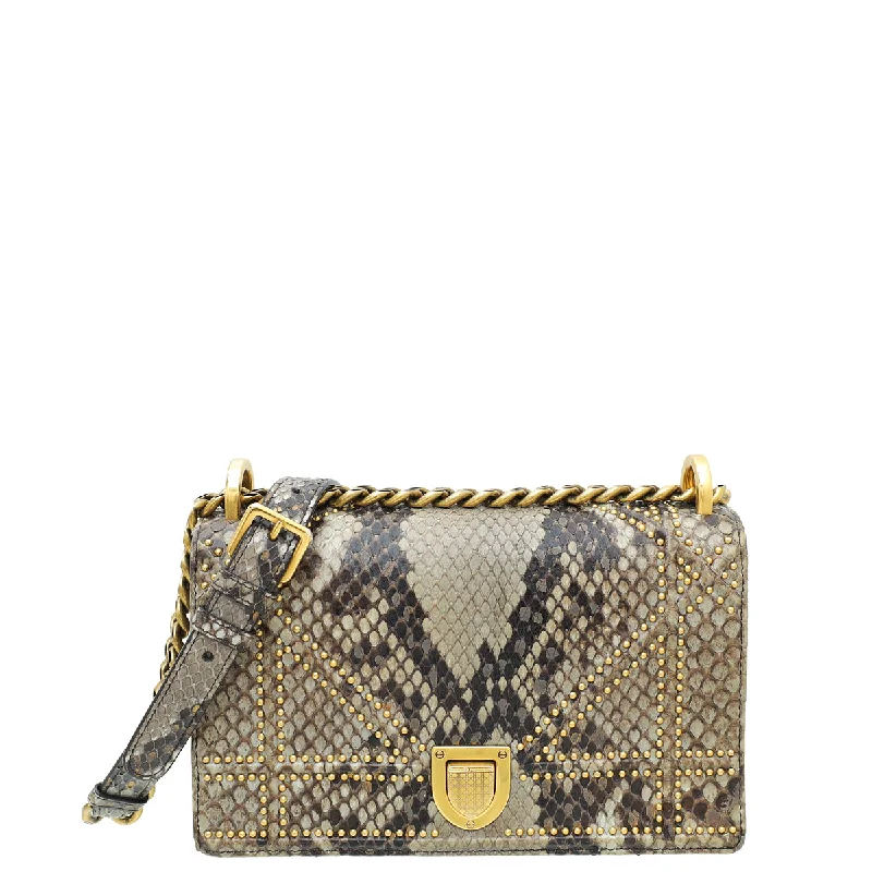 Retro Lovers Christian Dior Grey Python Diorama Studs Small Bag Fashion-Forward Bags At Exclusive Promotional Prices Retro Lovers Christian Dior Grey Python Diorama Studs Small Bag Fashion-Forward Bags At Exclusive Promotional Prices