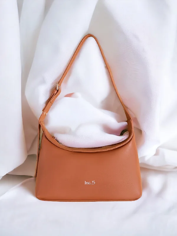 Limited Time Offers Women Tan Solid Shoulder Bag Must-Have Bags With Big Savings