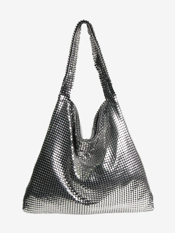 Modern Chic Discounts Silver Pixel Mesh Moyen shoulder bag Timeless Bags, Flash Sale Modern Chic Discounts Silver Pixel Mesh Moyen shoulder bag Timeless Bags, Flash Sale
