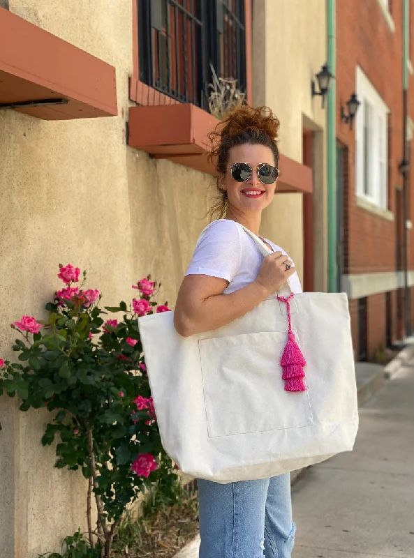 Vibrant Style Promotions Natural Everything Bag Carry Elegance For Less
