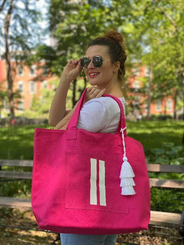 End-Of-Season Clearance Special Bundle: Hot Pink Everything Bag with White Matte Double Stripe + FREE White Tassel The Best Handbag Deals Are Available Now End-Of-Season Clearance Special Bundle: Hot Pink Everything Bag with White Matte Double Stripe + FREE White Tassel The Best Handbag Deals Are Available Now