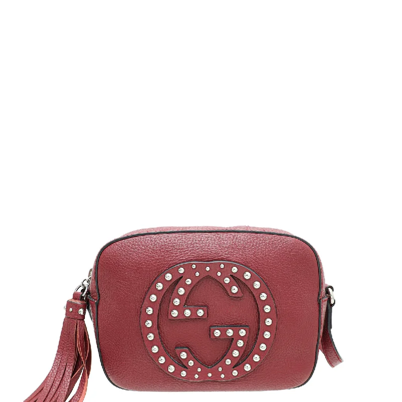 Stay Ahead In Style Gucci Burgundy Soho Disco Studs Camera Bag Your Perfect Bag At The Perfect Price Stay Ahead In Style Gucci Burgundy Soho Disco Studs Camera Bag Your Perfect Bag At The Perfect Price