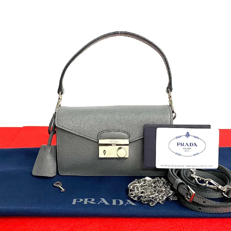 Find Your Unique Flair Prada Saffiano Leather 2way Mini Shoulder Bag Elegant Purses, Shop & Save