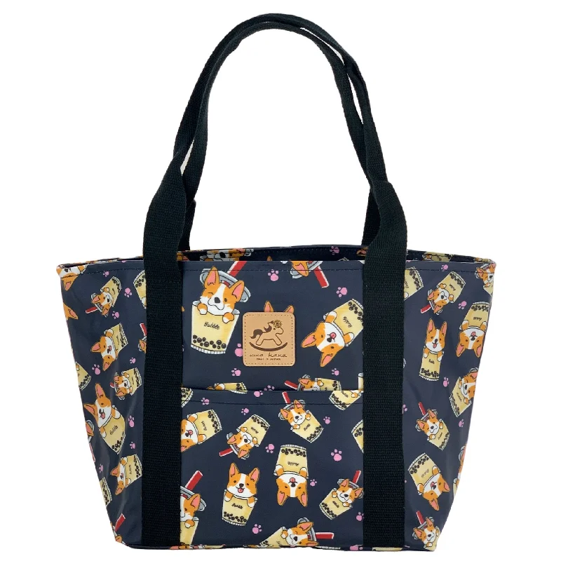 Flash Sale Fever Midnight Blue Boba Corgi Dumpling Tote Trendy Totes, Shop & Save