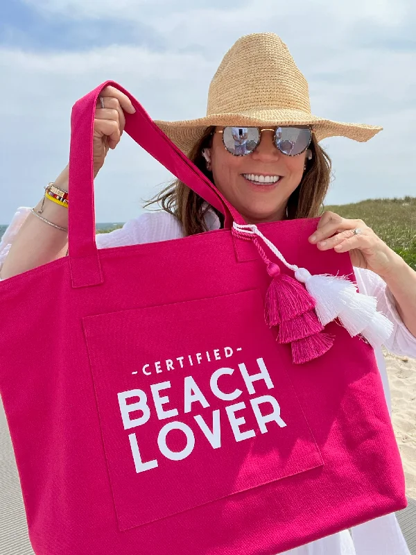 Comfortable Chic Hot Pink Everything Bag White Matte CERTIFIED BEACH LOVER - ONLY $44 WITH CODE: SUNNY Premium Handbags At Budget-Friendly Prices Comfortable Chic Hot Pink Everything Bag White Matte CERTIFIED BEACH LOVER - ONLY $44 WITH CODE: SUNNY Premium Handbags At Budget-Friendly Prices