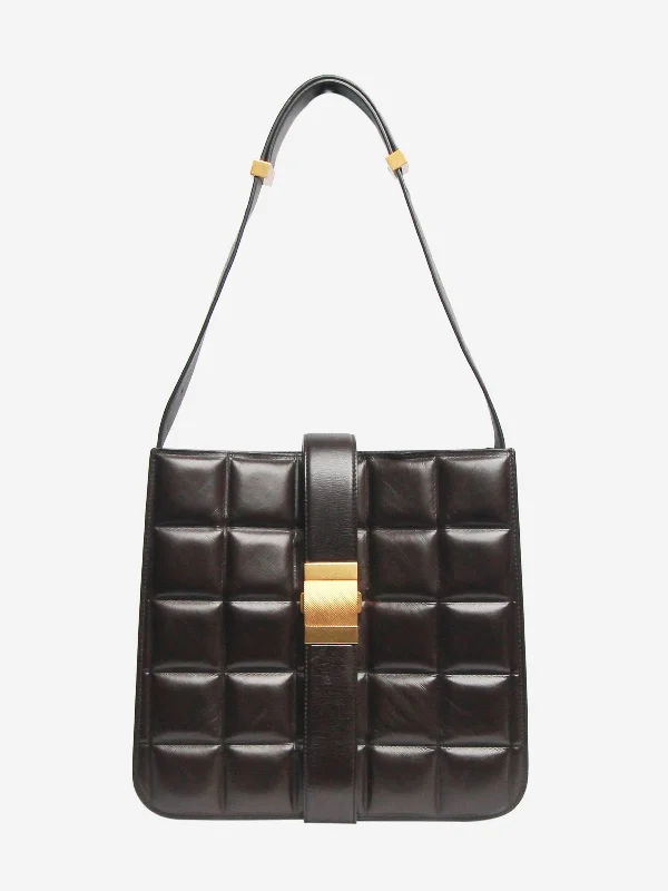 Designer Bags For Luxury Collectors Brown The Padded Marie leather shoulder bag Best Deals On Premium And Casual Bags – Act Fast Designer Bags For Luxury Collectors Brown The Padded Marie leather shoulder bag Best Deals On Premium And Casual Bags – Act Fast