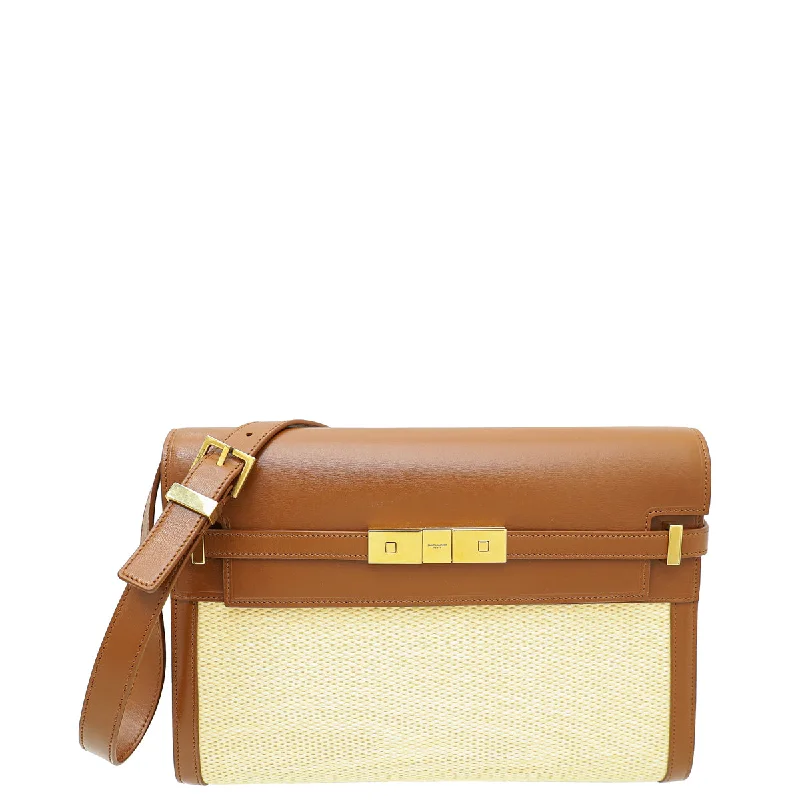 Hurry Before It's Gone YSL Bicolor Manhattan Medium Shoulder Bag Designer Bags At Lower Prices Hurry Before It's Gone YSL Bicolor Manhattan Medium Shoulder Bag Designer Bags At Lower Prices