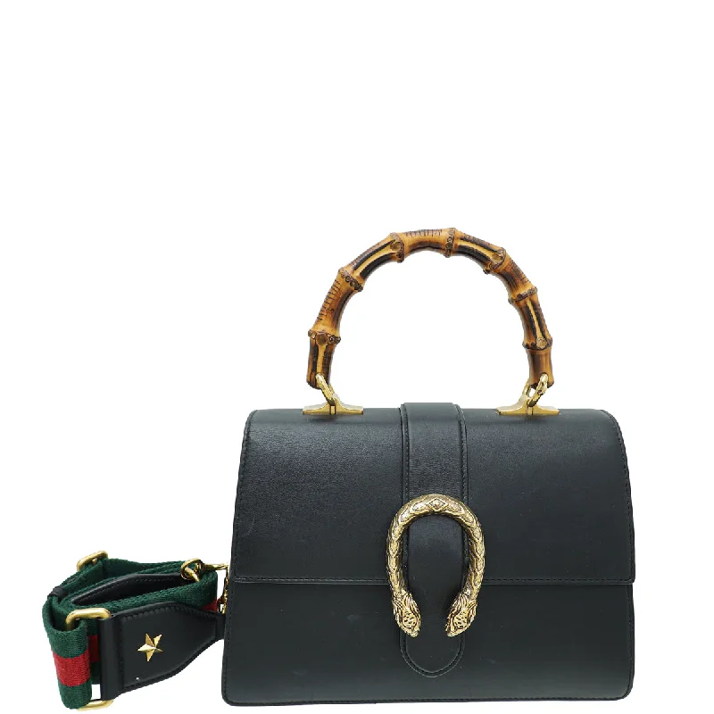 Designer Bags For Luxury Collectors Gucci Black Dionysus Bamboo Top Handle Small Bag Trendy Bags, Huge Savings Designer Bags For Luxury Collectors Gucci Black Dionysus Bamboo Top Handle Small Bag Trendy Bags, Huge Savings