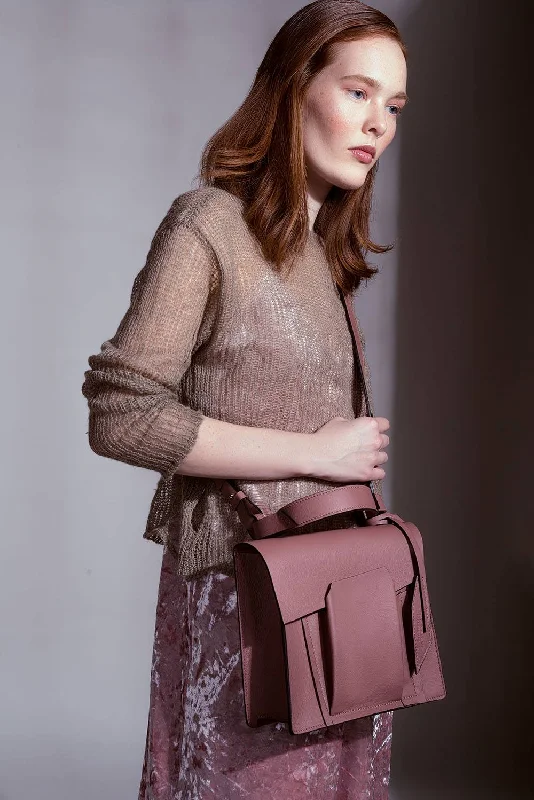 Classy Style Discounts Shift Bag - Vintage Mauve Carry Elegance For Less