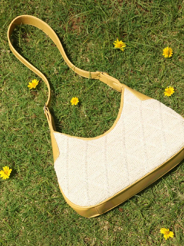 Elevated Casual Discounts Women Yellow Textured Structured Handheld Bag Fashion-Forward Bags, Now On Sale Elevated Casual Discounts Women Yellow Textured Structured Handheld Bag Fashion-Forward Bags, Now On Sale