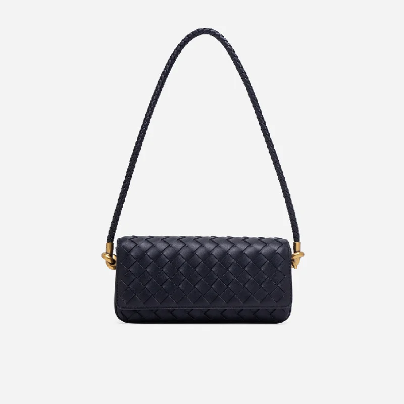 Trendy Looks On Sale Lucca Woven Shoulder Bag Carry Elegance For Less