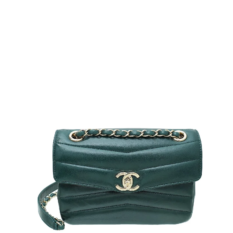 Discount Extravaganza Chanel Forest Green Double Chevron Flap Bag Designer Bags At Lower Prices Discount Extravaganza Chanel Forest Green Double Chevron Flap Bag Designer Bags At Lower Prices