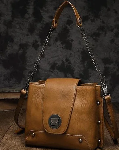 Style Redefined Small Vintage Womens Brown Leather Chain Shoulder Bag Chain Fashion Black Side Bag for Ladies Stylish And Durable Handbags At Great Value Style Redefined Small Vintage Womens Brown Leather Chain Shoulder Bag Chain Fashion Black Side Bag for Ladies Stylish And Durable Handbags At Great Value
