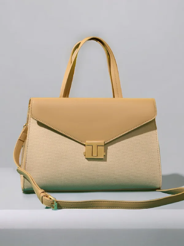 Modish Fashion Discounts Women Beige Textured PU Structured Handheld Bag Best Deals On Premium Handbags Modish Fashion Discounts Women Beige Textured PU Structured Handheld Bag Best Deals On Premium Handbags
