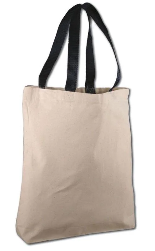 Trendy Threads 12 ct 100% Cotton Canvas Tote Bags with Color Handles - By Dozen Chic Handbags At Special Promotional Prices Trendy Threads 12 ct 100% Cotton Canvas Tote Bags with Color Handles - By Dozen Chic Handbags At Special Promotional Prices