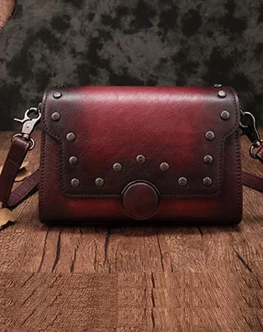Final Sale Red Leather Womens Vintage Shoulder Purse Small Side Reddish Purses for Ladies Fashion Bags With Huge Discounts