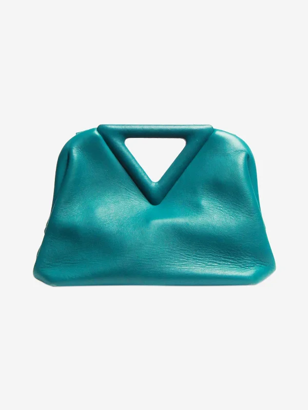 Inspired Bags For High-End Fashion Teal Point small leather bag Luxury Bags, Budget Prices