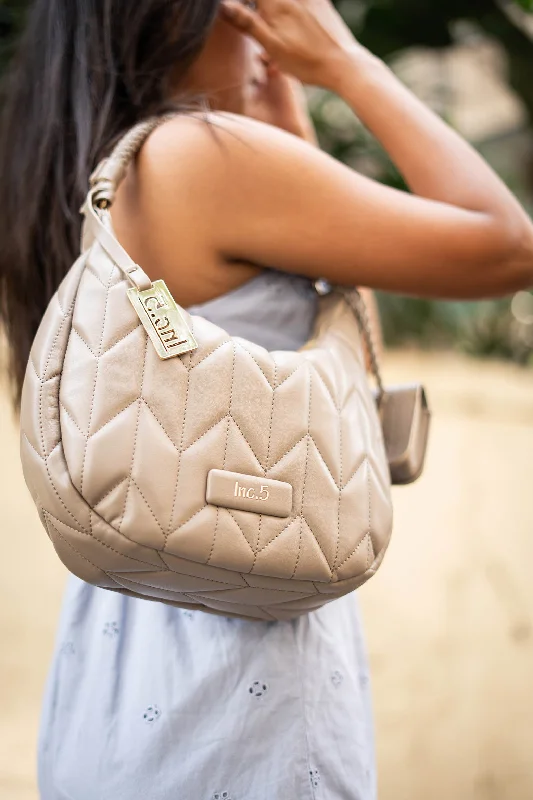 Fashion Forward Women Nude Quilted Shoulder Bag Stylish Totes With Special Discounts Fashion Forward Women Nude Quilted Shoulder Bag Stylish Totes With Special Discounts