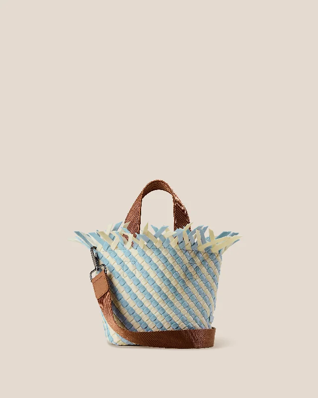 Fashion Essentials Havana Petit Tote Graphic Stripe | Sky Limited-Stock Bag Clearance – Grab Your Favorite Now Fashion Essentials Havana Petit Tote Graphic Stripe | Sky Limited-Stock Bag Clearance – Grab Your Favorite Now
