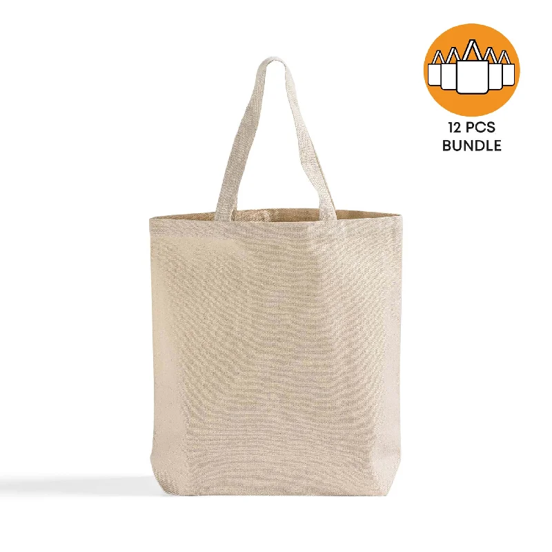 Hot Brand Discounts 12 ct High Quality Promotional Canvas Tote Bags w/Gusset - By Dozen Trendy Purses At Exclusive Promotional Rates Hot Brand Discounts 12 ct High Quality Promotional Canvas Tote Bags w/Gusset - By Dozen Trendy Purses At Exclusive Promotional Rates
