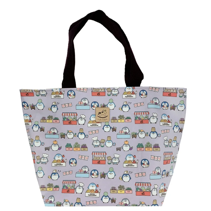 Unbeatable Prices Purple Penguin Market Large Travel Tote Affordable Elegance With High-Quality Bags Unbeatable Prices Purple Penguin Market Large Travel Tote Affordable Elegance With High-Quality Bags