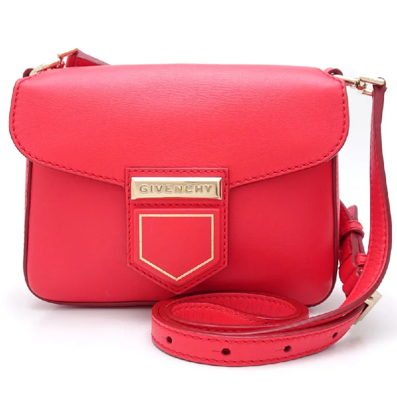 Unbeatable Deals Givenchy Leather Nobile Shoulder Bag Red Luxury Bags, Budget Prices