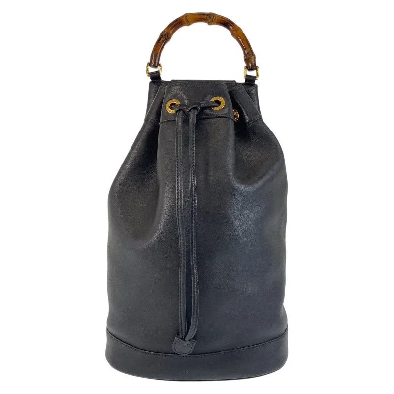 Affordable Luxury Fashion Gucci Bamboo Leather Shoulder Bag Black Trendy Bags, Huge Savings Affordable Luxury Fashion Gucci Bamboo Leather Shoulder Bag Black Trendy Bags, Huge Savings