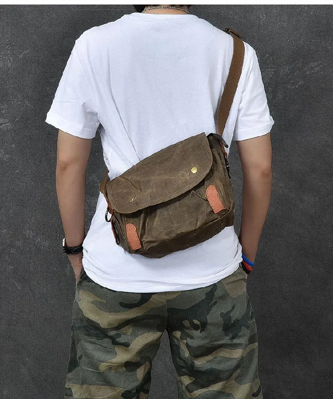 Playful Fashion Offers Canvas Leather Mens Womens Dark Gray Vintage Side Bag Khaki Messenger Bag Small Shoulder Bag For Men The Handbag Sale You've Been Waiting For Playful Fashion Offers Canvas Leather Mens Womens Dark Gray Vintage Side Bag Khaki Messenger Bag Small Shoulder Bag For Men The Handbag Sale You've Been Waiting For