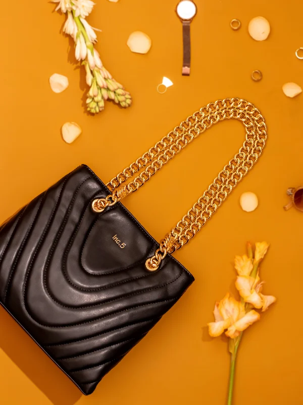 Dive Into Trendy Styles Women Black Quilted Shoulder Bag Affordable Luxury With Top-Quality Handbags Dive Into Trendy Styles Women Black Quilted Shoulder Bag Affordable Luxury With Top-Quality Handbags