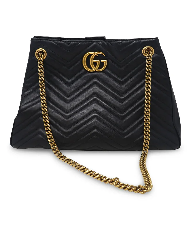 Sophisticated Style Offers Gucci Quilted Black Leather Marmont Tote Timeless Bags, Flash Sale Sophisticated Style Offers Gucci Quilted Black Leather Marmont Tote Timeless Bags, Flash Sale