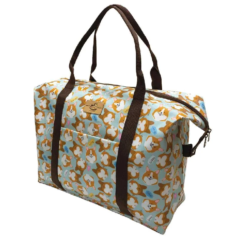 Fashionista Favorites Honeydew Green Corgi Momo Extra Large Travel Tote Premium Handbags At Budget-Friendly Prices Fashionista Favorites Honeydew Green Corgi Momo Extra Large Travel Tote Premium Handbags At Budget-Friendly Prices