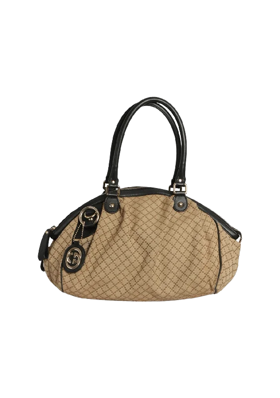 Edgy Fashion Deals MEDIUM DIAMANTE CANVAS SUKEY TOTE Handbag Deals You'll Love