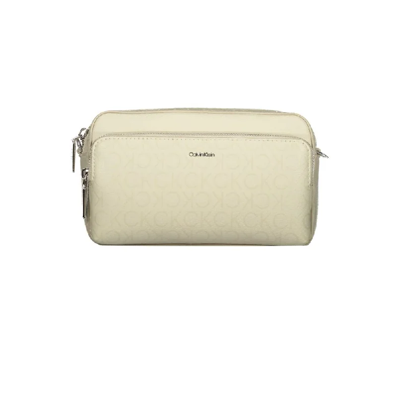 Calvin Klein Beige Polyester Handbag