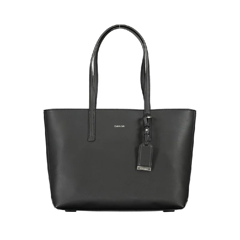 Calvin Klein Black Polyester Handbag Upgrade Your Look With Fashionable Bags