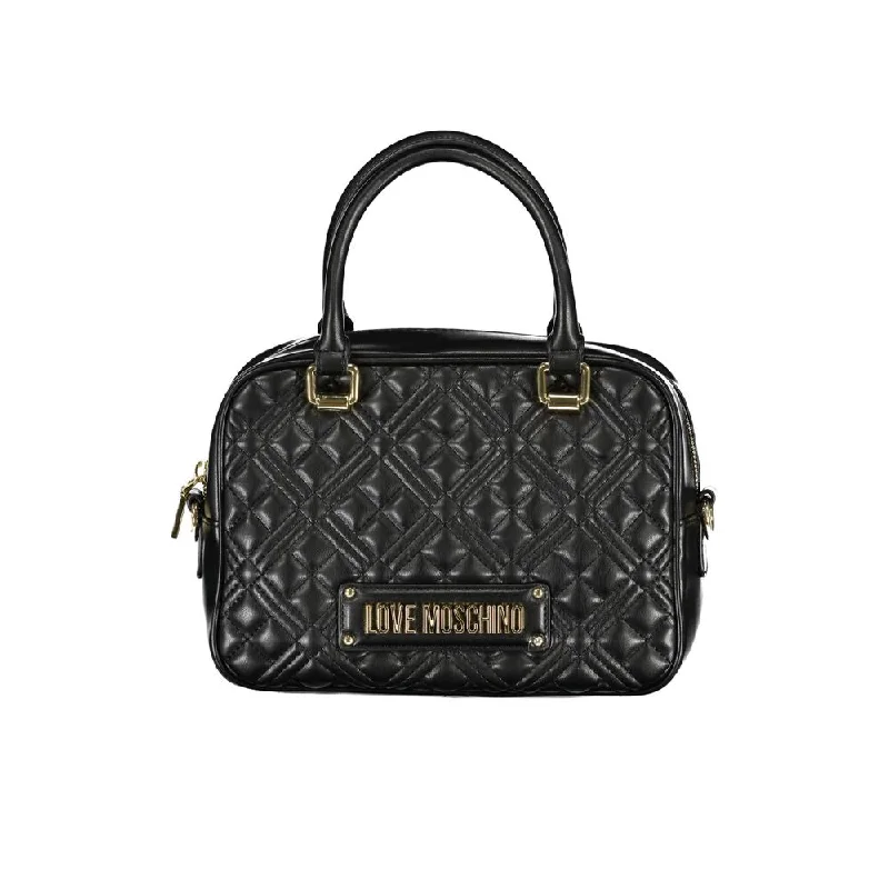 Love Moschino Black Polyethylene Handbag Your Perfect Bag At The Perfect Price