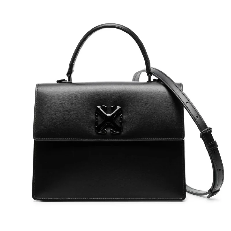 Off-White Black Leather Handbag Chic Handbags At Special Promotional Prices