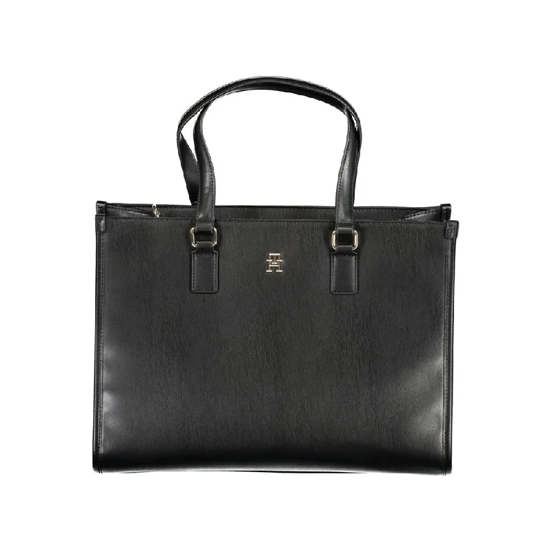 Tommy Hilfiger Black Polyethylene Handbag Affordable Luxury With Top-Quality Handbags Tommy Hilfiger Black Polyethylene Handbag Affordable Luxury With Top-Quality Handbags