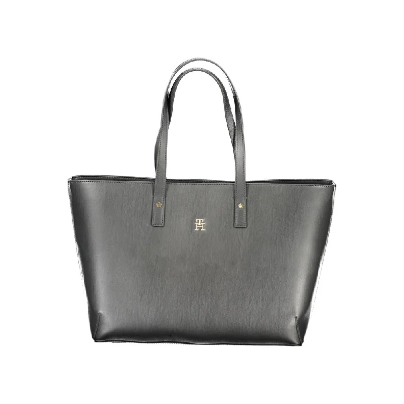 Tommy Hilfiger Black Polyethylene Women Handbag Premium Handbags At Exclusive Prices