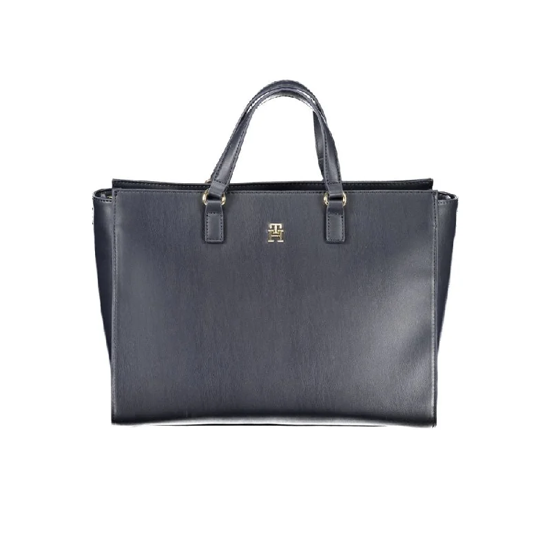 Tommy Hilfiger Blue Polyethylene Handbag Everyday Elegance At Lower Prices