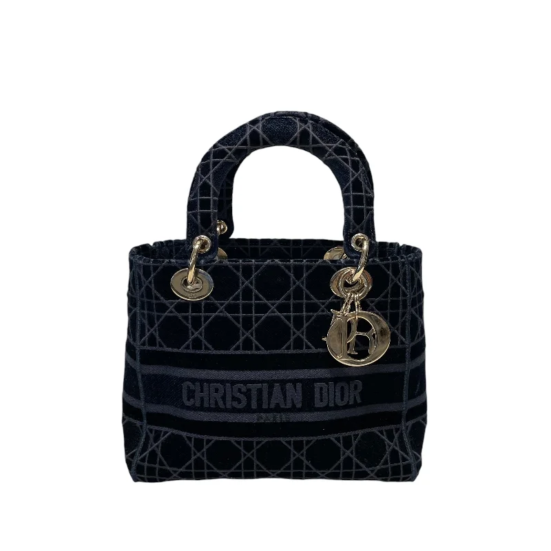 Christian Dior/Tote Bag/Velour/BLK/lady d lite Stylish Bags At Unbeatable Prices
