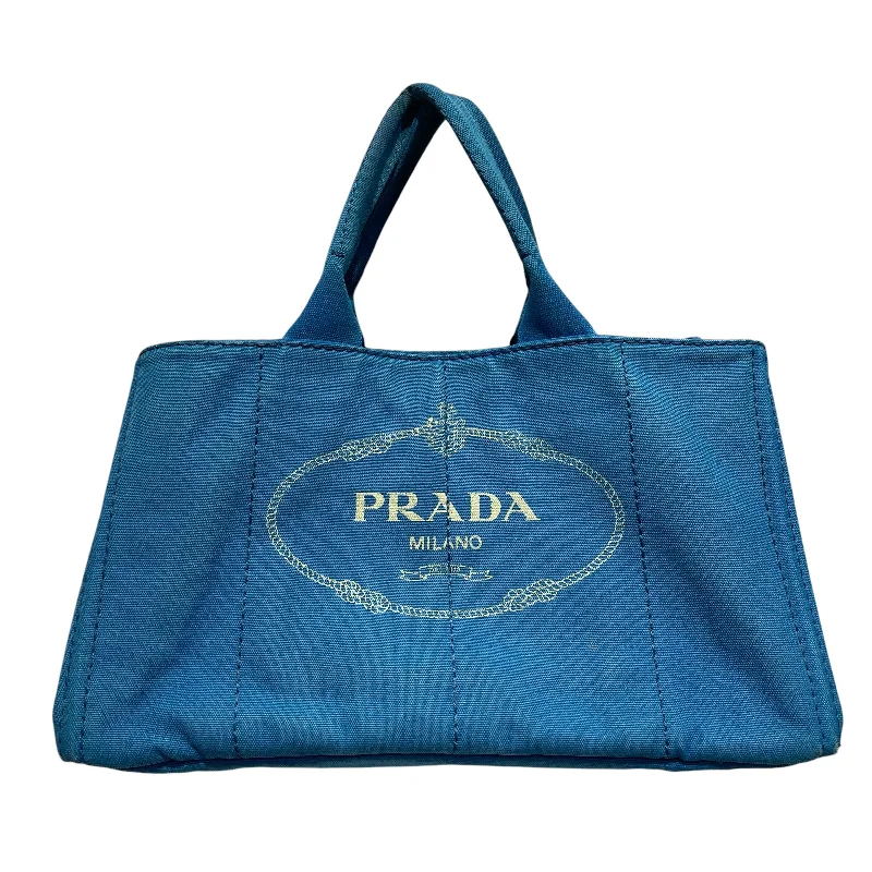 PRADA/Tote Bag/Cotton/BLU/Canapa Logo Tote Affordable Elegance With High-Quality Bags PRADA/Tote Bag/Cotton/BLU/Canapa Logo Tote Affordable Elegance With High-Quality Bags
