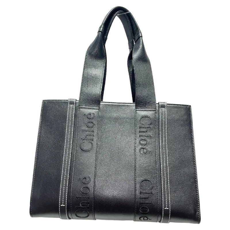 Chloe/Bag/Leather/BLK/Chloe woody tote bag Statement Bags With Exclusive Savings