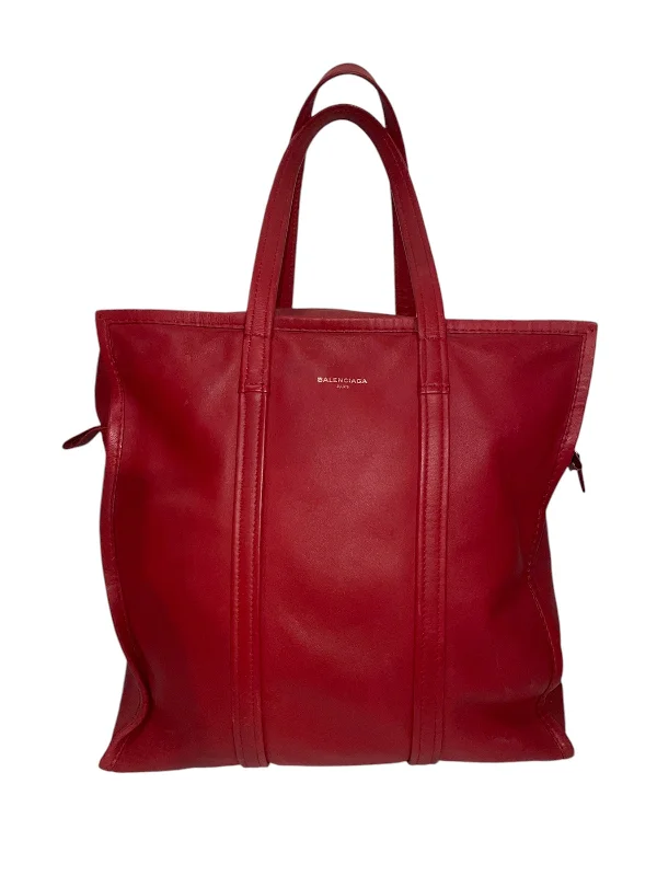 BALENCIAGA/Tote Bag/Leather/RED/ Unmissable Deals On High-Quality Designer Bags