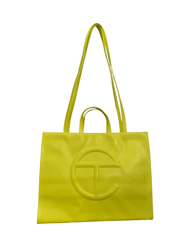 Telfar/Tote Bag/L/Faux Leather/YEL/